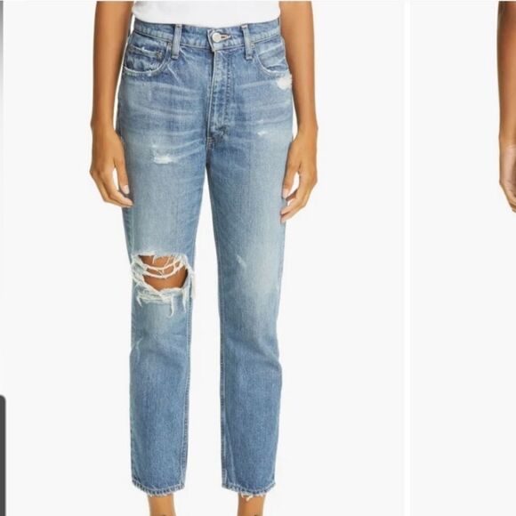 Moussy Vintage Marshall Skinny Boyfriend Jeans Blu 110 *modified* - Picture 12 of 12